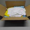Amazon Basics Microfiber Cleaning Cloths, Highly Absorbent, Scratch-Free, Ultra-Soft, Non-Abrasive, Reusable and Washable, 16" x 12", Blue/White/Yellow, 24-Pack