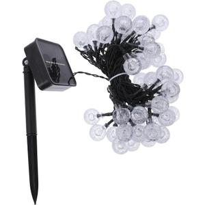 jojofuny Solar String Lights for Outdoor Decor Led Bubble Ball Fairy Lights Solar Panel for Garden Patio Balcony Courtyard Use