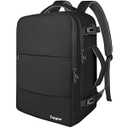 Taygeer Travel Laptop Backpack for Men Women, Airplane Approved Travel Backpack Suitcase with Usb Charging Port, Lightweight College 35l Luggage Bag 15.6inch Laptop Mochila Gifts for Business, Black