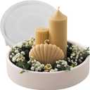 Large Bowl Silicone Molds for Resin Concrete, 9.5in Big Candle Holder Mold Round Tray Resin Molds, Jewelry Container Storage Trinket Box Mold for Epoxy Casting Cement Plaster Art Craft Decor