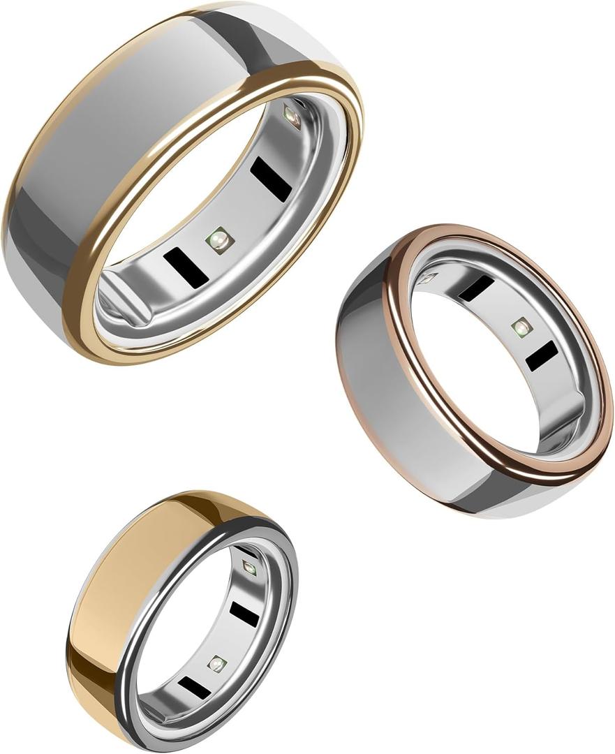 SURITCH 3 Pack Ring Cover for Oura Ring 4 & Oura Ring Gen 3 Horizon/Heritage, Ultra-Thin Anti-Yellow Transparent Ring Protector TPU Case for Oura Size 8/9, Support Charging with Cover on - G/R/S