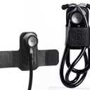 Stethoscope Holder Clip, Nurse Gifts for Women/Men PU Leather Stethoscope Hip Holder Lightweight Portable Holster for Nurse, Suit for Most Stethoscope - D - Black