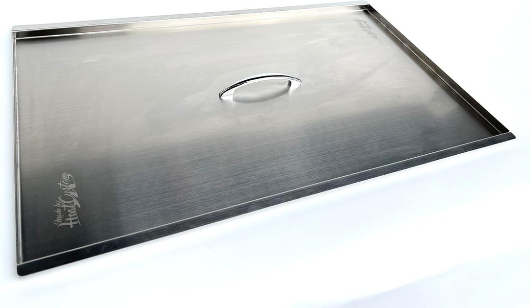 Fryer Cover Stainless Steel 40-50 Lbs (23-5/8" x 13-3/4" x 1/2")