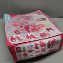 Golray 12in Girl Baby Doll Crib and High Chair Set - Sound&Pee Interactive Baby Doll with 20pcs Accessories Diaper Bag/Cradle/2 Clothes, Feeding Nursery Pretend Play Toddler Girl Toy Gift 3 4 5 6 Year