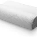 TEMPUR-PEDIC Neck Pillow Firm Feel & Ergonomic Design, Large Profile, White