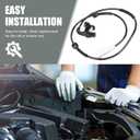 2 x ABS Wheel Speed Sensor, Anti-Lock Brake Speed Sensors Replacement, #4545L0 454508 9665386880 Rear Left and Right Anti-Lock Sensor,Compatible with Peugeot 307 308 408 (Black)