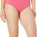 Amazon Essentials Women's High Waist Swim Bottom (Available in Plus Size) (Medium, Hot Pink)