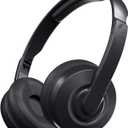 Skullcandy Cassette On-Ear Wireless Headphones, 22 Hr Battery, Microphone, Works with iPhone Android and Bluetooth Devices - Black