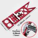Aluminum Track Saw Square Guide 13.4"CNC Milled 90 Right Angle Stop for Circular Saws, Compatible with Festool & Makita Rails - Durable, Easy-Install, Precise Woodworking Tool