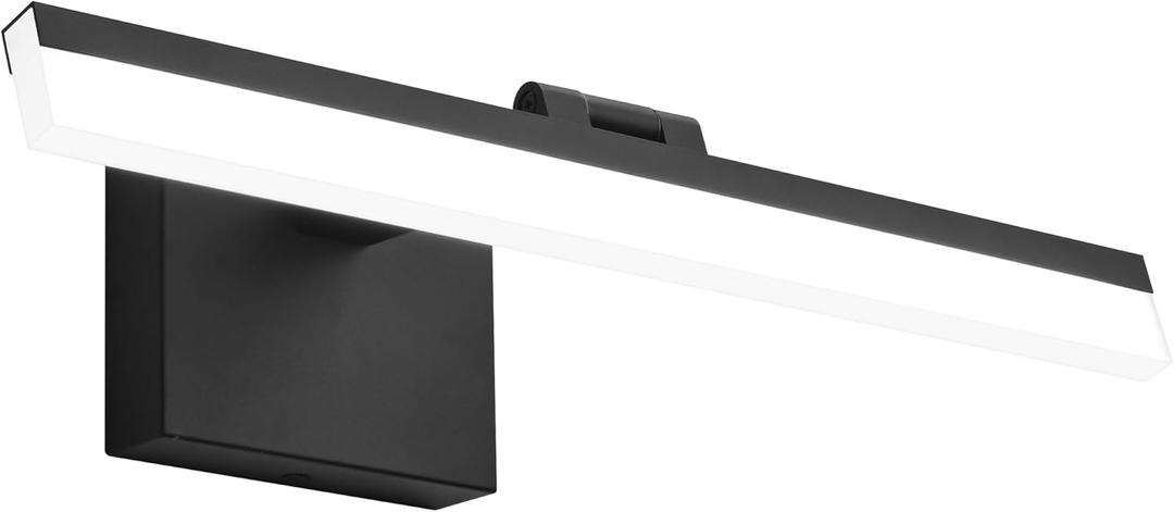 SOLFART 18Inch LED Vanity LightBathroom Light Fixtures Over Mirror Black Vanity Lights for Bathroom Modern Light Fixture ND