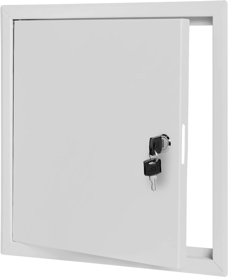 Dynasty Hardware Access Panel 12x 12 Metal Access Door for Drywall 3000 Series Access Panel for Wall and Ceiling Electrical and Plumbing (Keyed Cylinder Latch)