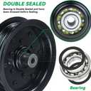 532196106 Idler Pulley Replaces 532197379 Craftsman 196106 197379 for Husqvarna 54" 46" Z254f Z254 YTH22v46 LGT2654 RZ5424 YTH2348 YTH24v48 YTH24k48 RZ5426 Craftsman 54" 42" Mower