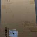 BIERUM 7 in 1 Toddler Slide, L-Shaped Baby Slide for Toddlers Age 1-3 with Basketball Hoop, Ring Toss, Storage Space, Outdoor Indoor Slide Playset Toddler Playground Blue Gray