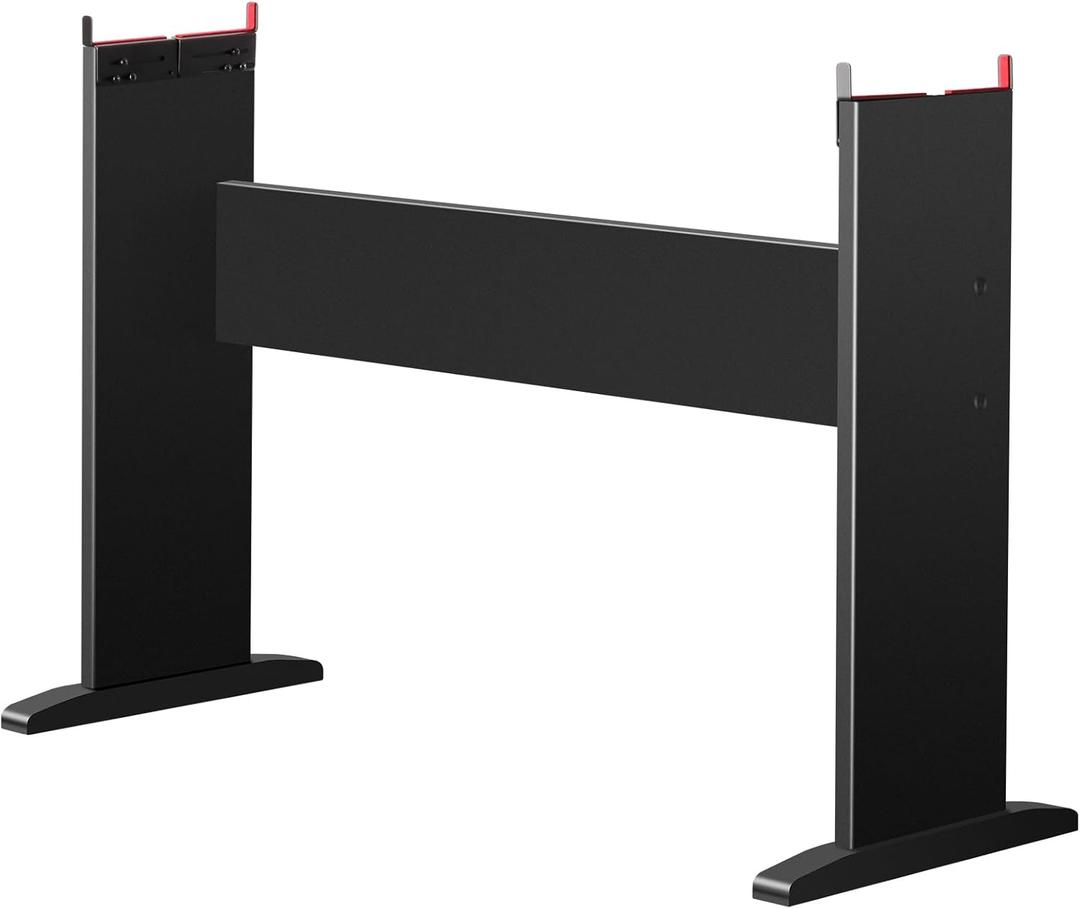 Adjustable Keyboard Stand Fit for Digital Piano Width from 8.4 to 12 Inches, Wooden Keyboard Stand Compatible for 76/88 Keys Piano, Black