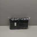 Arotive Luxury Chenille Bathroom Rug Mat, Extra Soft Thick Absorbent Shaggy Bath Rugs, Non-Slip Machine Wash Dry, Plush Bath Mats for Bathroom, Shower and Tub, 24x16, Black