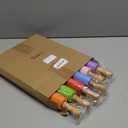 Dandat 6 Pcs Small Rolling Pin Kids 12 Inch Mini Silicone Rolling Pin for Baking Non Stick Kids Dough Roller with Wooden Handle for Kitchen Cookie Pastry Fondant Cake 6 Colors