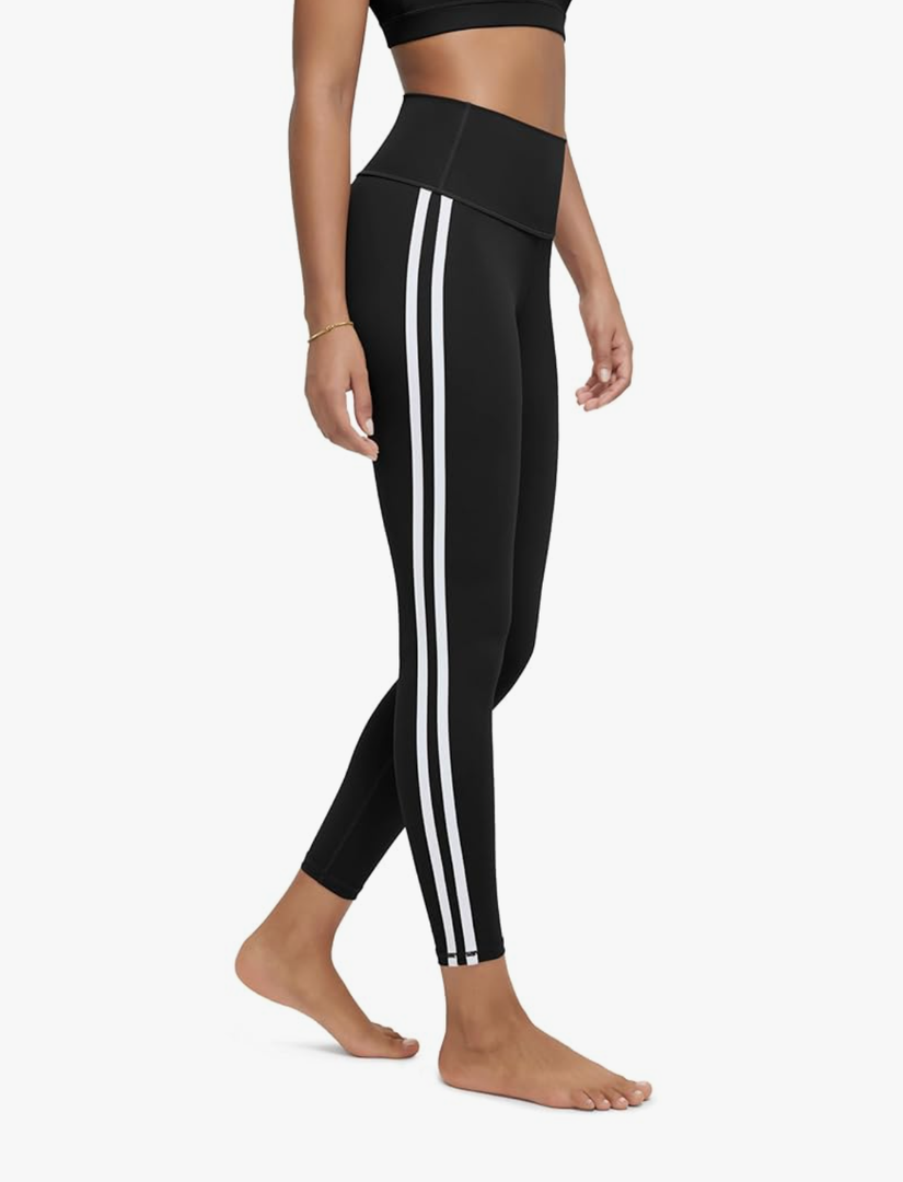 ODODOS Tummy Control Compression Leggings for Women, 25" / 28" High Waist Workout Running Yoga Pants L