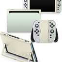 Tacky Design Classic colorwave Skin Compatible with Nintendo Switch 2 Skin Wrap Cover, Color Blocking wrap for Switch 2 Cover, Premium 3M Vinyl (Pastel Green & Cream, Switch 2)