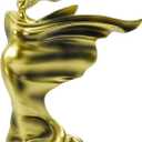 Elegant Resin Sculpture Decor Golden Lady with Flowing Gown Design,  in Gold, White, and More, Modern Art Home Accent for Living Room, Office, and Gift Giving