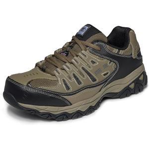 Skechers Men's Cankton Steel Toe Safety Shoes Size 10,5 Pebble/Black