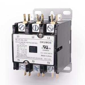 3 Poles Air Conditioner Contactor 40 Amp 120 VAC Coil, Compressor Condenser AC Contactor Definite Purpose Contactor for Heat Pump, Refrigeration System