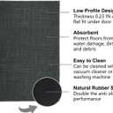 Maximum Non-Slip Indoor Door Mat, Long-Lasting, Soft & True Color with Rubber Backing, Washable & Stain-Resistant Entryway Mats with Powerful Dirt Trapper for Various Entrance, 17''x29'', Gray