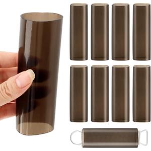 Pool Cover Spring Sleeve, Reusable Winter Swimming Pool Safety Vinyl Protective Sleeves, Poo l Cover Protective Sleeves for In-Ground Swimming Poo l, Springs Not Included(Size:10Pcs)