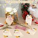 24 Set 50 Pcs Christmas Potpourri Cellophane Bags Resealable Closure Potpourri Gift Bags Stovetop Simmer Instruction Tags DIY Crafting Stovetop Simmer for Home Christmas Party Gift Decor Friend