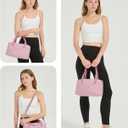 Ceneda Small Gym Bag for Women, 12 inch Mini Gym Bag with Wet Pocket, Lightweight Tote for Gym, Sport, Workout - Pink