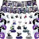 Hollow Anime Knight Birthday Party Decorations,Hollow Game Knight Party Supplies Cartoon Banner Swirls Table Centerpieces Set for Cartoon Parties Decorations