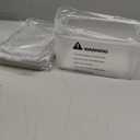 12 Pack Middle Stackable Storage Boxes for Storage and Organization, Clear Storage Bins with Lids, Plastic Storage Containers with Lids, Plastic Bins with Handles for Office, Bedroom, Study Room