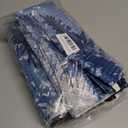 Hokibero Long Shower Curtains 78 Inches Blue and White Shower Curtain Water Repellent Waffle Hotel Quailty Curtains for Bathroom Mountain Tree Woodland, 72x78, Blue