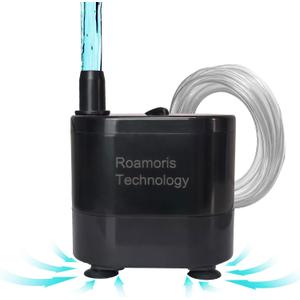 Small Pump With Level Sensor,5 FT Drain Lift,Large Volume,110V Automatic Submersible Water Pump Mini HAVC Condensate Pump For Dehumidifier,Air Conditioner, Ice Maker, Furnace,Air Cooler,PM02 (Medium Size (5FT 300GPH)