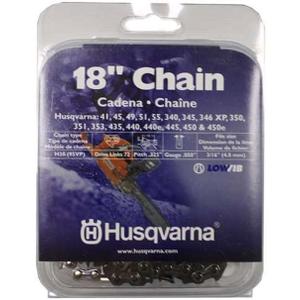 Husqvarna Chainsaw Chain 18-Inch .050 Gauge .325 Pitch Low Kickback Low-Vibration, Orange/Gray, 18 inches (531300439)