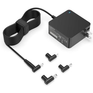 Dexpt Charger Compatible with ASUS Laptop Round Port, Laptop Charger Replacement for VivoBook, ZenBook & More, 65W/45W/33W, LED Indicator, 7.5 ft Power Cord