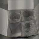 Ocean ice Stemless Champagne Flutes 9oz, Champagne Glasses Set of 3, Mimosa Glasses, Hand Blown Crystal Glass Champagne Flutes Glass Gift for Weddings, Anniversaries, Gift-giving, Christmas etc