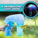 Light Up Bubble Blaster Auto Bubble Blower for Kids, Outdoor Summer & Pool Party Toy (Includes 4oz Solution, Receive One Blaster - Color at Random)