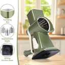 Rotary Cheese Grater,Cheese Shredder Hand Crank, Manual Cheese Grater for Veggies, 3-Blade Grater, Home Kitchen Appliances and Kitchen Gadgets