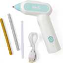 We R Memory Keepers Cordless Creative Flow Hot Glue Gun Kit, Quick Heat, Rechargeable Glue Gun and Sticks Set, Includes 20 Glue Sticks, Hot Glue Gun Cordless & Rechargeable