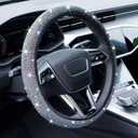 Bling Steering Wheel Cover, Rhinestone Steering Wheel Cover with Crystal Diamond for Women, Sparkling Car Wheel Protector Universal Fit 14-15 inches - Colorful