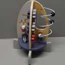 Wdmiya Space Wooden Activity Cube Toys for Baby, Montessoritoys for 1 Year Old Boy & Girl Birthday Gifts, Sensory and Educational 1st Birthday Gifts, Busy Board Toys for Baby Boy 6-18 Months (Rocket)