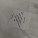 OWENIE White Striped Valances for Windows - Light Filtering Textured Short Sheer Curtains for Kitchen Cafe Bedroom Living Room Small Window, Modern Rod Pocket Semi Sheer Curtain, 2PCS Each 52" Wx14 L