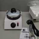 WICHEMI Chocolate Melting Pot Chocolate Tempering Machine Commercial Electric Chocolate Melter Fondue Pot for Chocolate, Butter, Cheese, Cream, Candy, Milk, Coffee, Desserts (Single Pot)