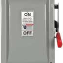Siemens HF362R 60-Amp 3 Pole 600-volt 3 Wire Fused Heavy Duty Safety Switches,  60 Amp, 3 Pole, 600V, 3 Wire, Fused HD, Type 3R