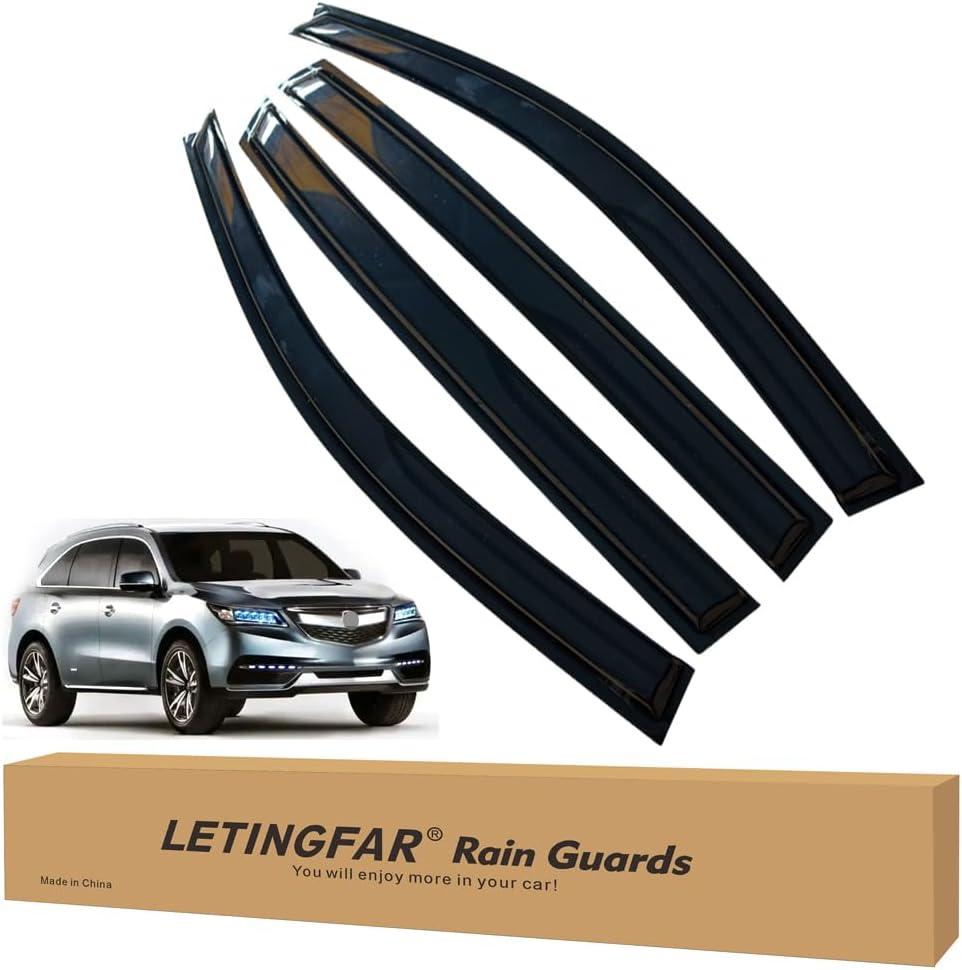 Window Visors Rain Guards for Acura MDX 2014 2015 2016 2017 2018 2019 2020 2021 Accessories, Wind Deflectors Vent Shades for Acura MDX
