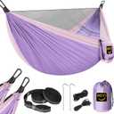 Camping Hammock Mosquito Net,Double & Single Portable Hammocks for Kids Hammocks with 2 Tree Straps,Hammock Tent for Travel Camping,Camping Accessories for Indoor Outdoor Hiking Backpacking