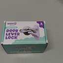 Door Lever Lock (2 Pack) – Prevents Toddlers from Opening Doors – Easy OneHand Operation for Adults – Durable ABS with 3M Adhesive Backing – No Tools Needed for Install