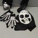 Spooktacular Creations Glows in the Dark Skeleton Costume for Boys, Halloween Skeleton Costume, Bone Jumpsuit for Kids Small