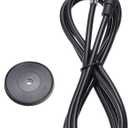 Universal Car Roof Antenna Compatible with AM/FM Radio Signal Booster Amplifier, Extended Silver Mast 134cm, Spring Soft Rod
