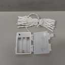 Christmas Lights Battery Operated Outdoor Waterproof, Multicolor Christmas Lights with Timer White Wire 16.4ft 50LED Christmas Decorations Garland Party Garden